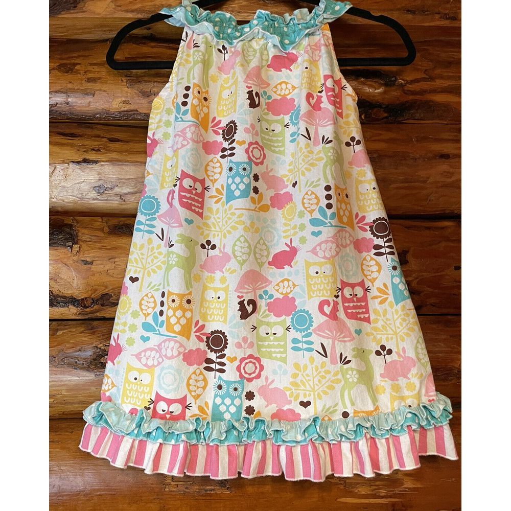 Lolly Wolly Doodle Forest Animals‎ Dress Size 6